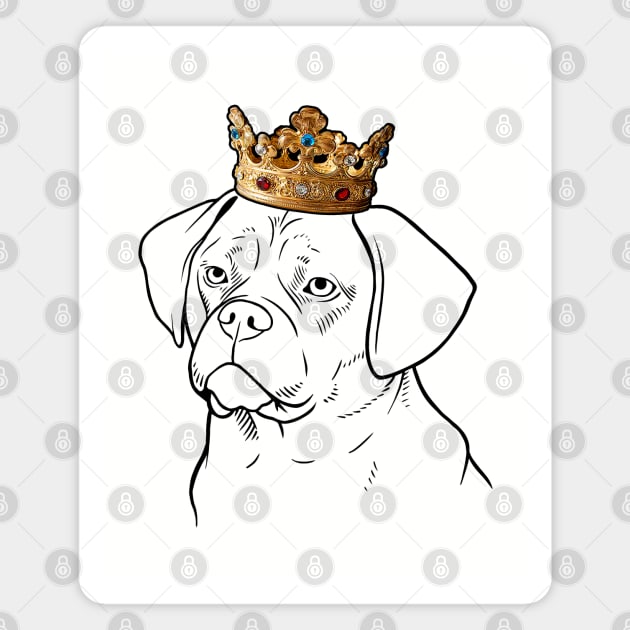 Puggle Dog King Queen Wearing Crown Magnet by millersye